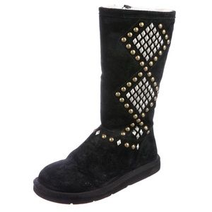 UGG suede embellished boots